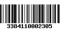 Código de Barras 3384110002305