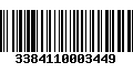 Código de Barras 3384110003449