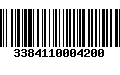 Código de Barras 3384110004200