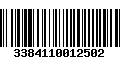 Código de Barras 3384110012502