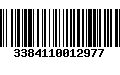 Código de Barras 3384110012977