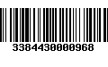 Código de Barras 3384430000968