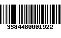 Código de Barras 3384480001922