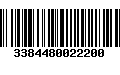 Código de Barras 3384480022200