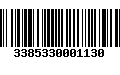 Código de Barras 3385330001130