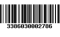 Código de Barras 3386030002786