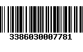 Código de Barras 3386030007781