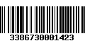 Código de Barras 3386730001423