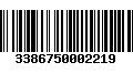 Código de Barras 3386750002219