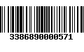 Código de Barras 3386890000571