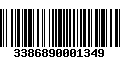 Código de Barras 3386890001349