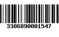 Código de Barras 3386890001547