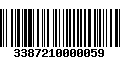 Código de Barras 3387210000059