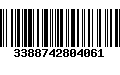 Código de Barras 3388742804061