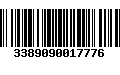 Código de Barras 3389090017776