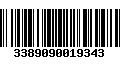 Código de Barras 3389090019343