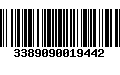 Código de Barras 3389090019442