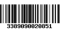 Código de Barras 3389090020851