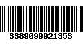 Código de Barras 3389090021353