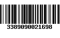 Código de Barras 3389090021698