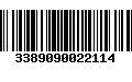 Código de Barras 3389090022114