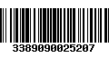 Código de Barras 3389090025207