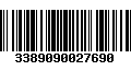 Código de Barras 3389090027690