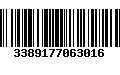 Código de Barras 3389177063016