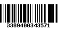 Código de Barras 3389400343571