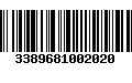 Código de Barras 3389681002020