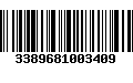 Código de Barras 3389681003409