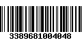 Código de Barras 3389681004048