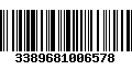 Código de Barras 3389681006578