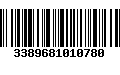 Código de Barras 3389681010780