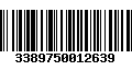 Código de Barras 3389750012639