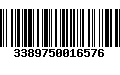 Código de Barras 3389750016576