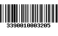 Código de Barras 3390010003205