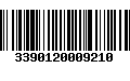 Código de Barras 3390120009210