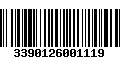 Código de Barras 3390126001119