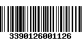 Código de Barras 3390126001126