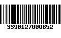 Código de Barras 3390127000852