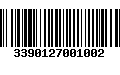 Código de Barras 3390127001002