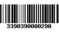 Código de Barras 3390390000290