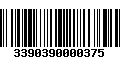 Código de Barras 3390390000375