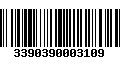 Código de Barras 3390390003109