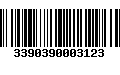 Código de Barras 3390390003123