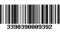 Código de Barras 3390390009392