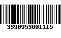 Código de Barras 3390953001115