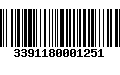 Código de Barras 3391180001251