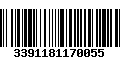 Código de Barras 3391181170055